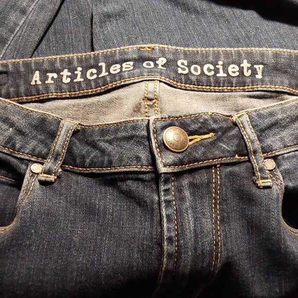 Articles of Society - Kendra Low Rise Baby Boot Retro Blue Jeans - 28 x 31 (6) - Picture 6 of 11